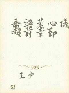 乔梁叶心仪小说超前章节封面