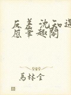 反差 沈知遇晏应笔趣阁