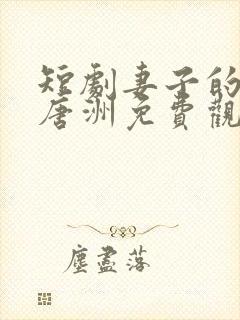 短剧妻子的秘密唐洲免费观看