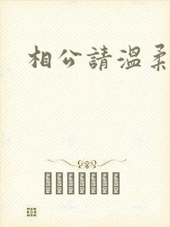 相公请温柔一点封面