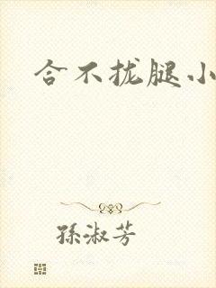 合不拢腿小说封面
