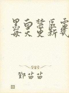 黑白禁区电视剧每天更新几集