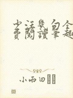 少汪几句全文免费阅读笔趣阁封面