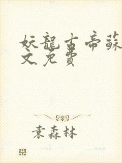 妖龙古帝苏寒全文免费封面