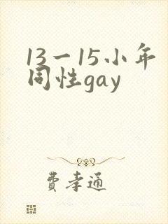 13一15小年同性gay封面