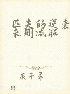 匹夫的逆袭小说未删减版