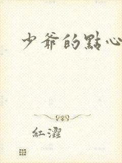 少爷的点心封面