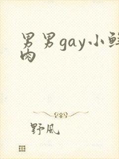 男男gay小鲜肉
