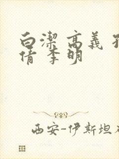 白洁 高义 孙倩 李明封面