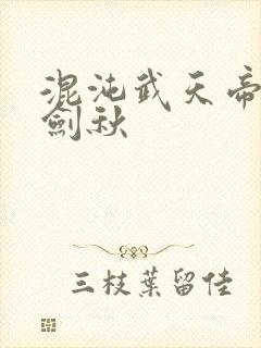 混沌武天帝诀楚剑秋