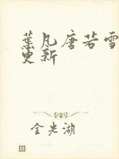 叶凡唐若雪现在更新