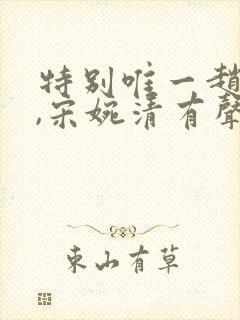 特别唯一赵振国,宋婉清有声小说