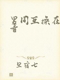 男同互操在线观看