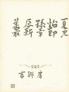 叶辰孙怡夏若雪最新章节免费阅读