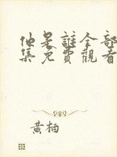 他是谁全部24集免费观看