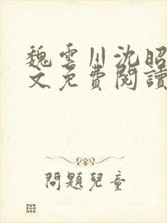 魏云川沈昭禾全文免费阅读