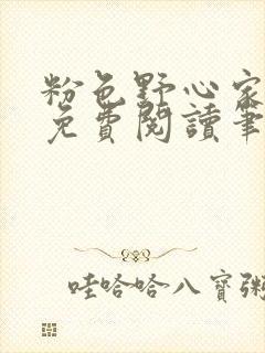 粉色野心家全文免费阅读笔趣阁