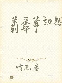 叶辰萧初然更新到哪了