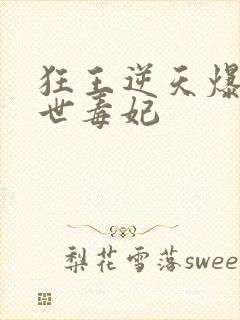 狂王逆天爆宠惊世毒妃