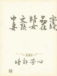 中文精品字幕人妻熟女在线