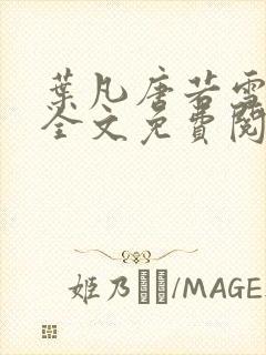 叶凡唐若雪小说全文免费阅读完整版无广告