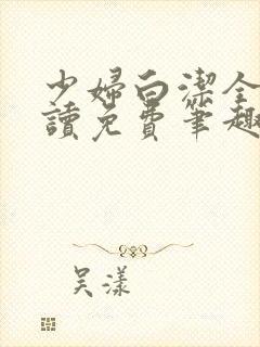 少妇白洁全文阅读免费笔趣阁封面