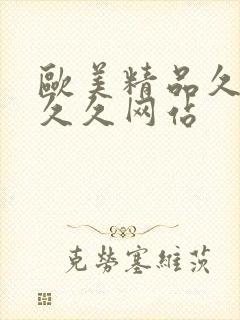 欧美精品久久久久久网站封面