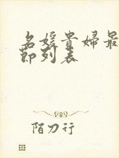 名媛贵妇最新章节列表