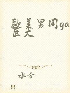 欧美男同gay巨大