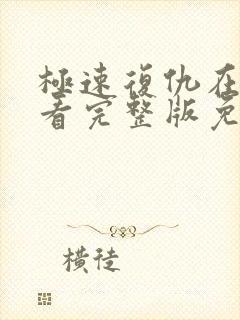 极速复仇在线观看完整版免费高清