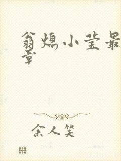 翁熄小莹最新节章封面