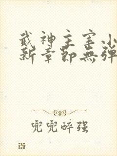 武神主宰小说最新章节无弹窗