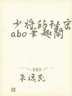 少将的秘密glabo笔趣阁