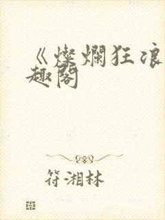 《灿烂狂浪》笔趣阁封面