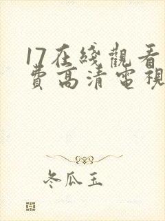 17在线观看免费高清电视剧下