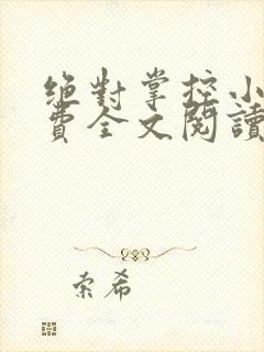 绝对掌控小说免费全文阅读笔趣阁