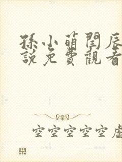 孙小萌闫辰的小说免费观看