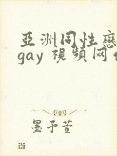 亚洲同性恋男 gay 视频网站