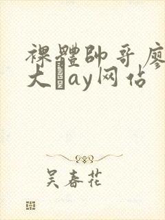 裸体帅哥廖承宇大舋ay网站