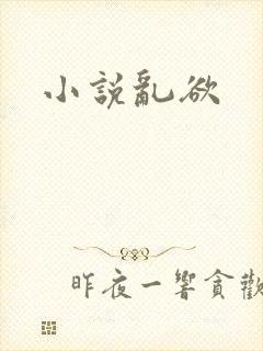 小说乱欲封面