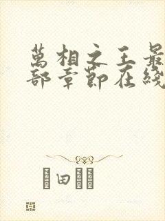 万相之王最新全部章节在线阅读