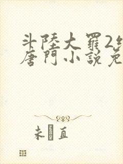 斗陆大罗2绝世唐门小说免费