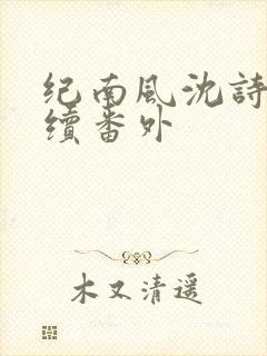 纪南风沈诗澜后续番外