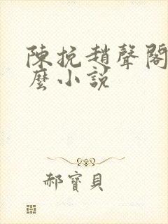 陈挽赵声阁是什么小说封面
