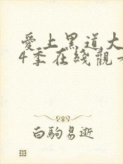 爱上黑道大佬第4季在线观看封面