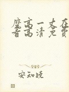 魔高一丈在线观看高清免费观看完整版