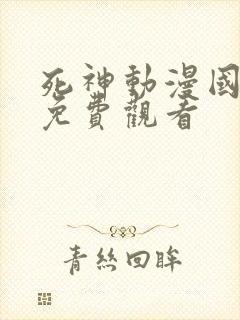 死神动漫国语版免费观看