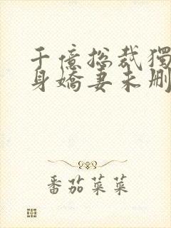 千亿总裁独宠替身娇妻未删减