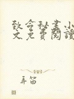 致命秘书小说全文免费阅读无弹窗