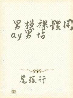 男模裸体同性gay男站